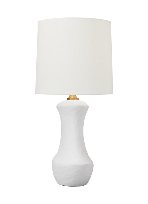 Visual Comfort Studio HT1021MWC1 One Light Table Lamp, Matte White Ceramic