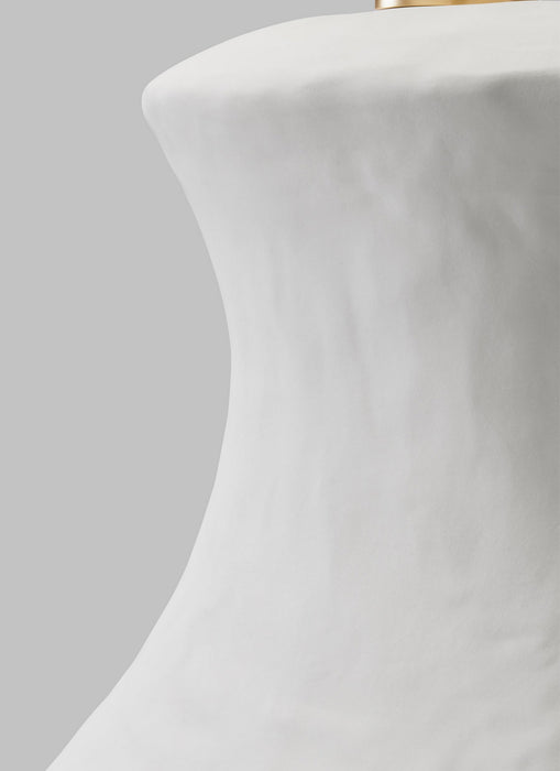 Visual Comfort Studio HT1021MWC1 One Light Table Lamp, Matte White Ceramic