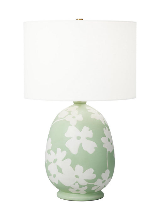 Visual Comfort Studio HT1001WLSMG1 One Light Table Lamp, Semi Matte Green