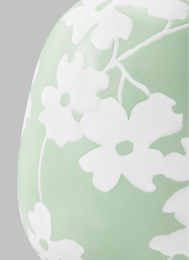 Visual Comfort Studio HT1001WLSMG1 One Light Table Lamp, Semi Matte Green