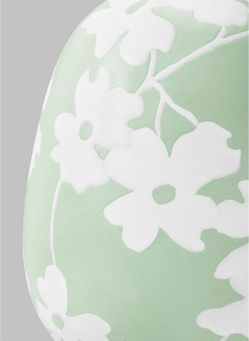 Visual Comfort Studio HT1001WLSMG1 One Light Table Lamp, Semi Matte Green