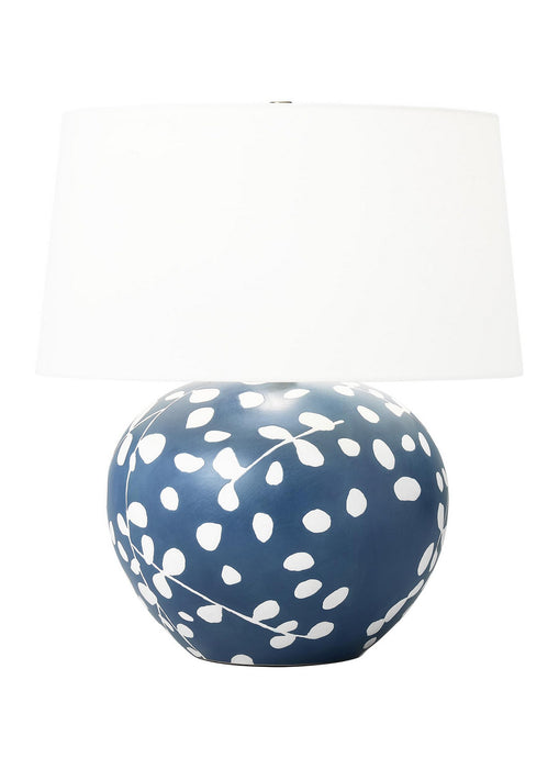 Visual Comfort Studio HT1011WLSMNB1 One Light Table Lamp, Semi Matte Navy Blue