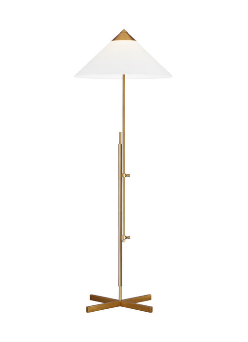 Visual Comfort Studio KT1291BBS1 One Light Floor Lamp, Burnished Brass