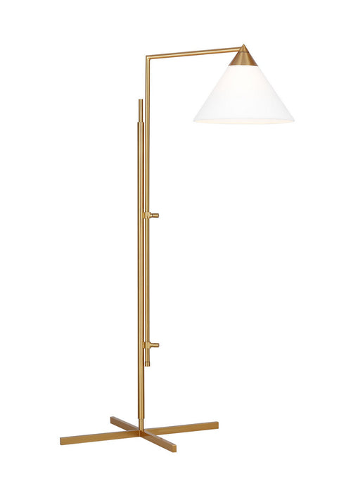 Visual Comfort Studio KT1301BBS1 One Light Floor Lamp, Burnished Brass