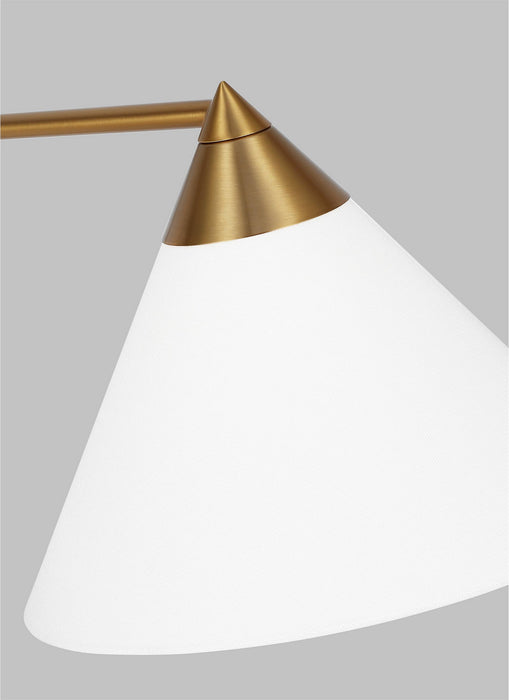 Visual Comfort Studio KT1301BBS1 One Light Floor Lamp, Burnished Brass