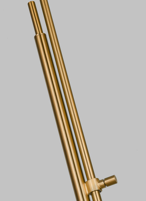 Visual Comfort Studio KT1301BBS1 One Light Floor Lamp, Burnished Brass