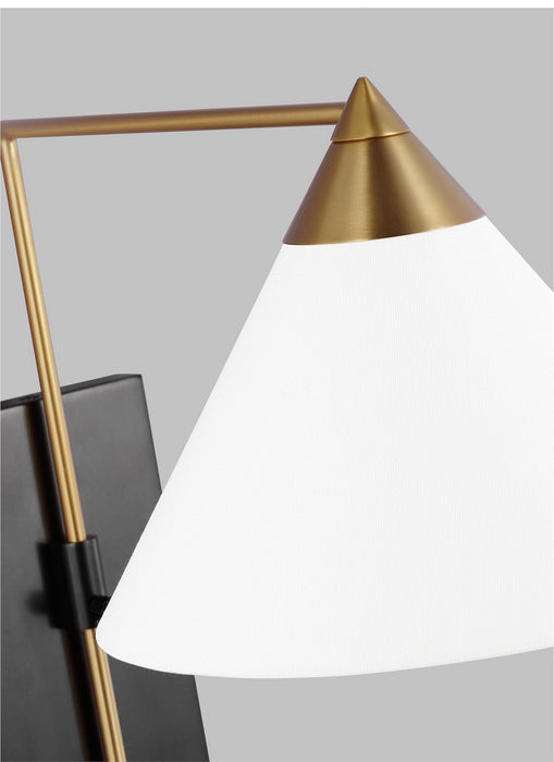 Visual Comfort Studio KWL1121BBSBNZ One Light Wall Sconce, Burnished Brass and Deep Bronze