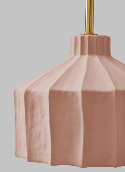 Visual Comfort Studio KT1321DR1 One Light Table Lamp, Dusty Rose