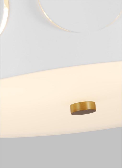 Visual Comfort Studio KSF1002BBS Two Light Flush Mount, Burnished Brass