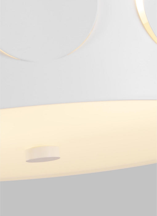 Visual Comfort Studio KSF1002MWT Two Light Flush Mount, Matte White