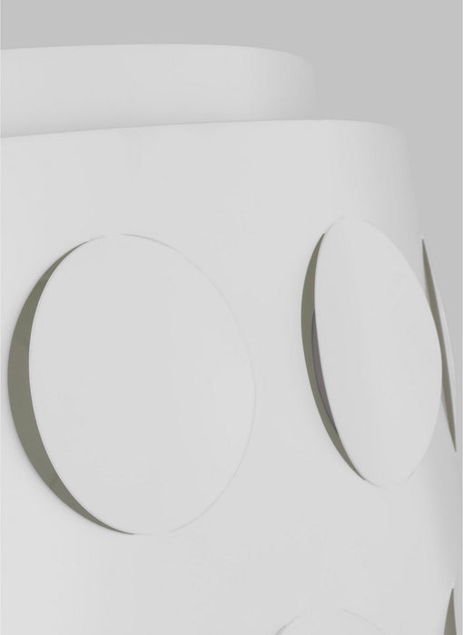 Visual Comfort Studio KSF1013MWT Three Light Flush Mount, Matte White
