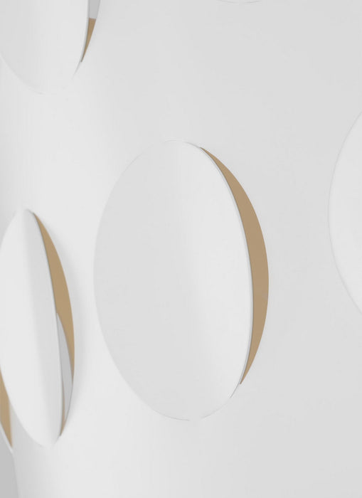 Visual Comfort Studio KSF1024BBS Four Light Flush Mount, Burnished Brass