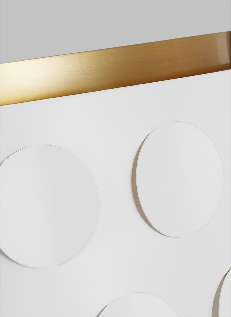 Visual Comfort Studio KSF1024BBS Four Light Flush Mount, Burnished Brass