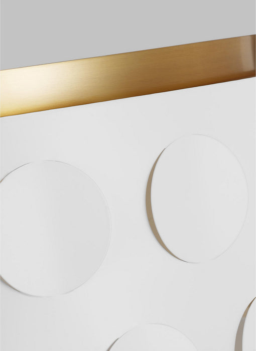 Visual Comfort Studio KSF1024BBS Four Light Flush Mount, Burnished Brass