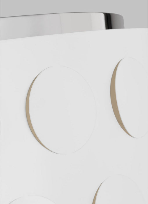 Visual Comfort Studio KSF1024PN Four Light Flush Mount, Polished Nickel