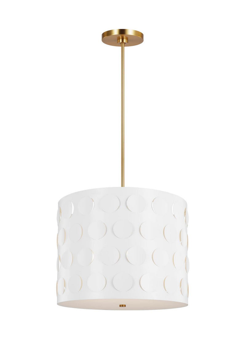 Visual Comfort Studio KSP1003BBS Three Light Pendant, Burnished Brass