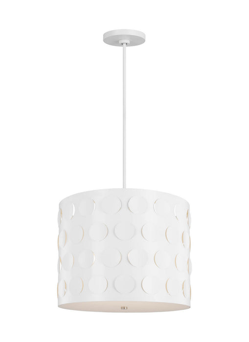 Visual Comfort Studio KSP1003MWT Three Light Pendant, Matte White