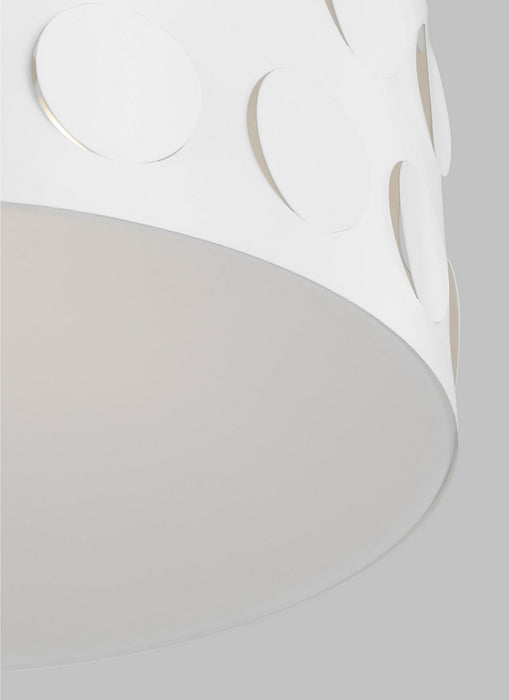Visual Comfort Studio KSP1003MWT Three Light Pendant, Matte White