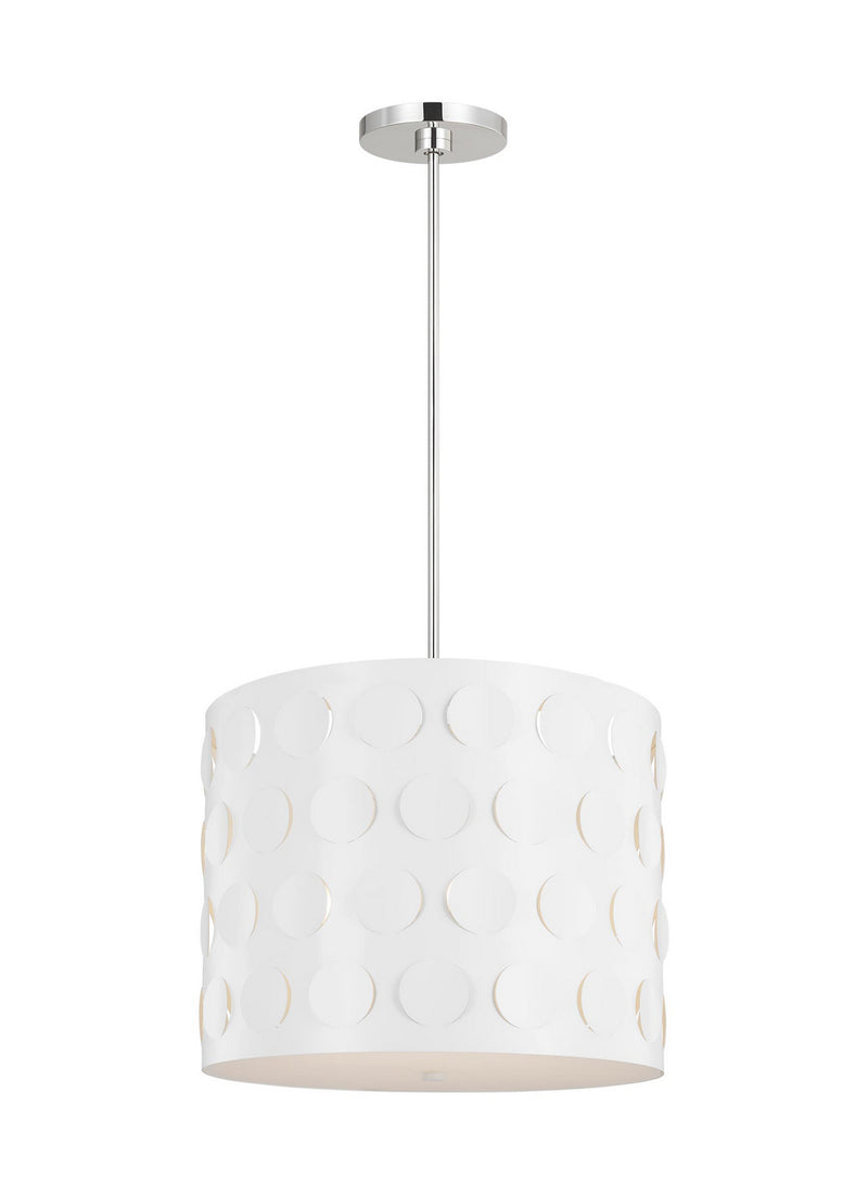 Visual Comfort Studio KSP1003PN Three Light Pendant, Polished Nickel