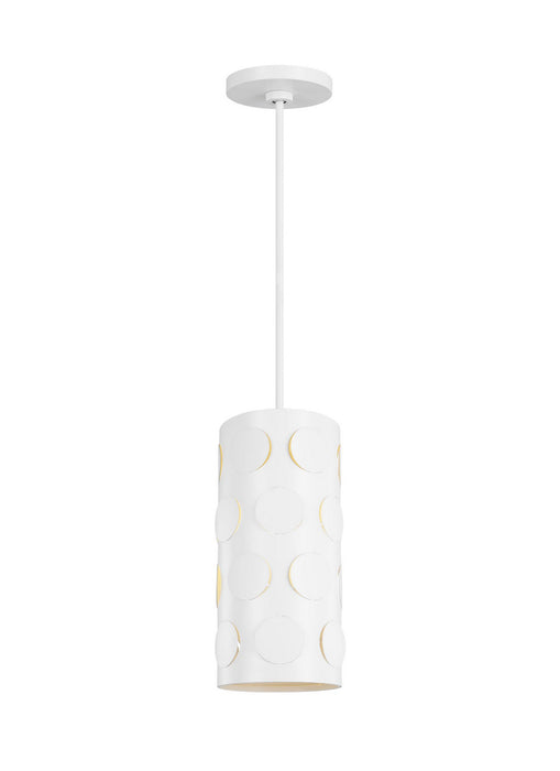 Visual Comfort Studio KSP1011MWT One Light Pendant, Matte White
