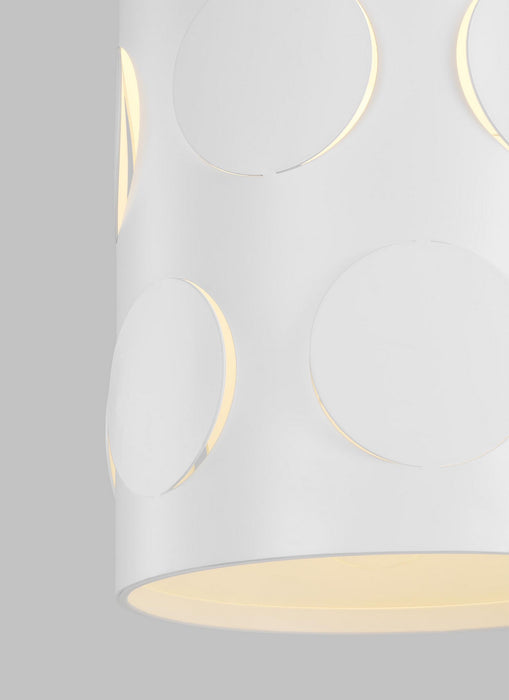 Visual Comfort Studio KSP1011MWT One Light Pendant, Matte White