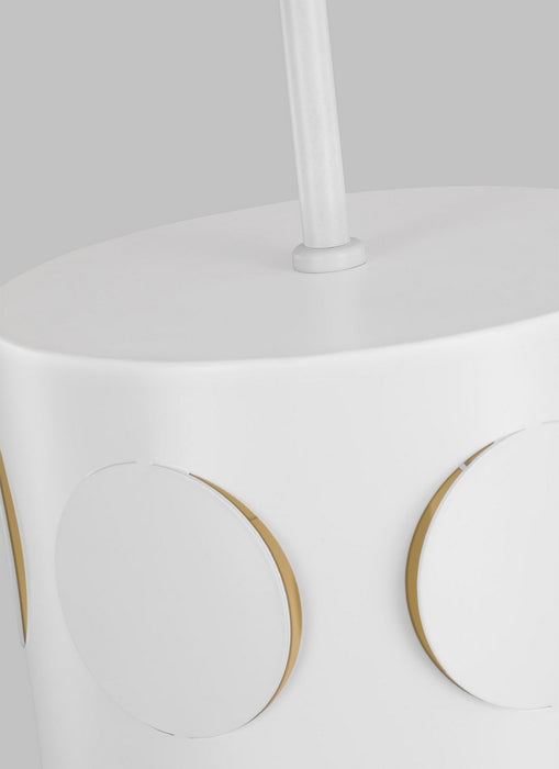 Visual Comfort Studio KSP1011MWT One Light Pendant, Matte White