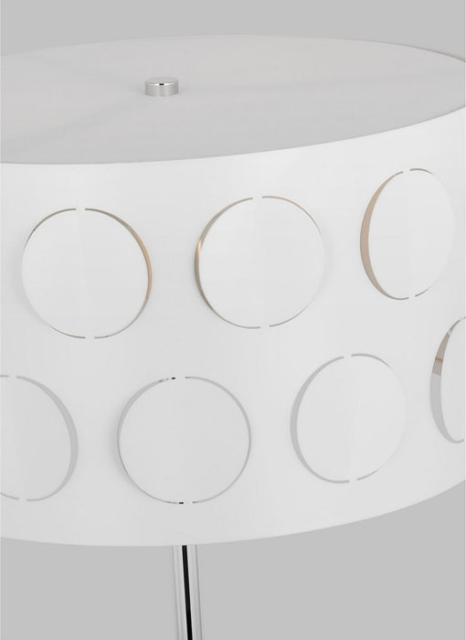 Visual Comfort Studio KST1002PN1 Two Light Desk Lamp, Polished Nickel