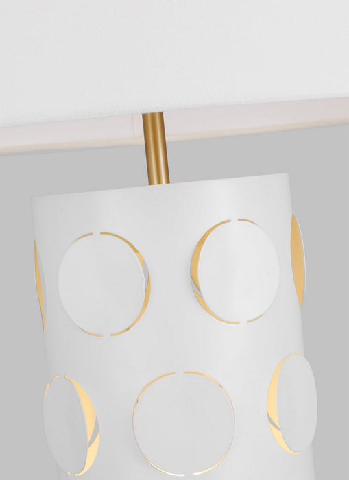 Visual Comfort Studio KST1022BBS1 Two Light Table Lamp, Burnished Brass