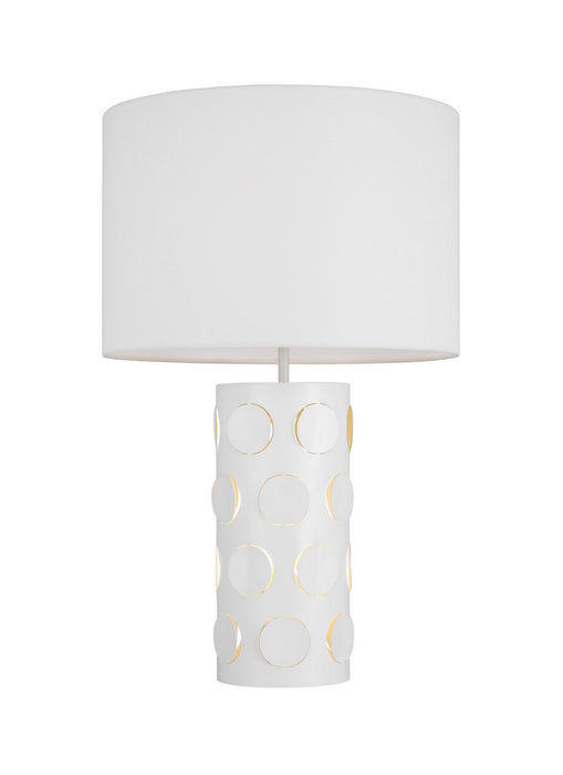 Visual Comfort Studio KST1022MWT1 Two Light Table Lamp, Matte White