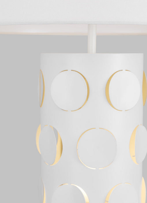 Visual Comfort Studio KST1022MWT1 Two Light Table Lamp, Matte White