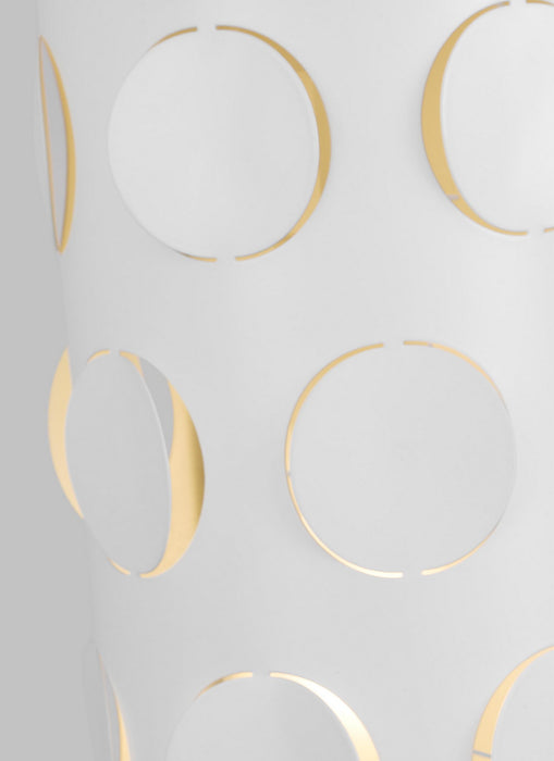 Visual Comfort Studio KST1022PN1 Two Light Table Lamp, Polished Nickel