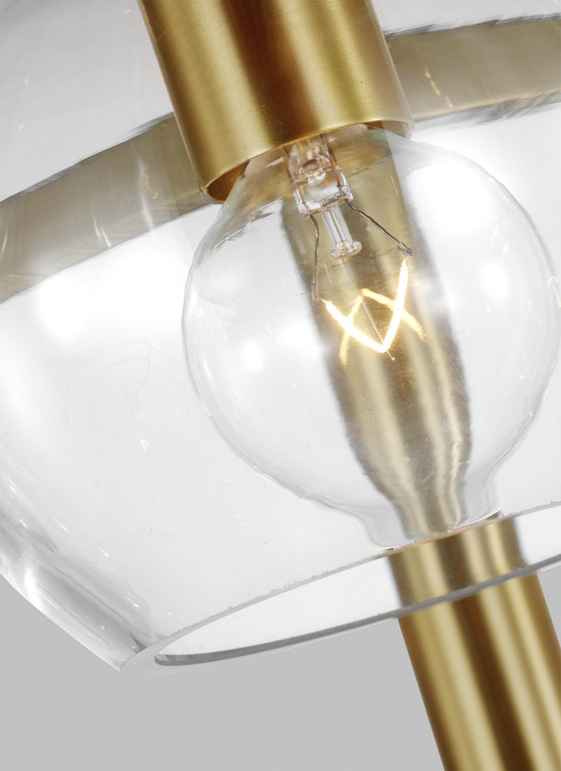 Visual Comfort Studio KSC10124BBSCG 24 Light Chandelier, Burnished Brass with Clear Glass
