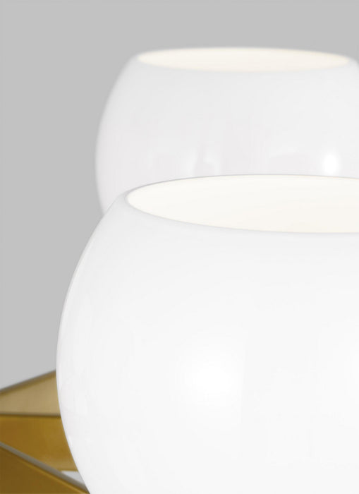 Visual Comfort Studio KSC10212BBSMG 12 Light Chandelier, Burnished Brass with Milk White Glass