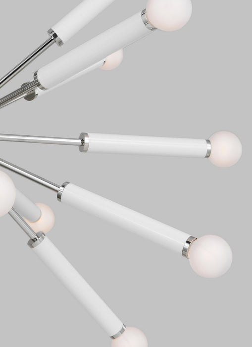 Visual Comfort Studio KSC10518PNGW 18 Light Chandelier, Polished Nickel