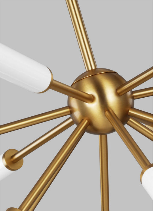 Visual Comfort Studio KSC10612BBSGW 12 Light Chandelier, Burnished Brass