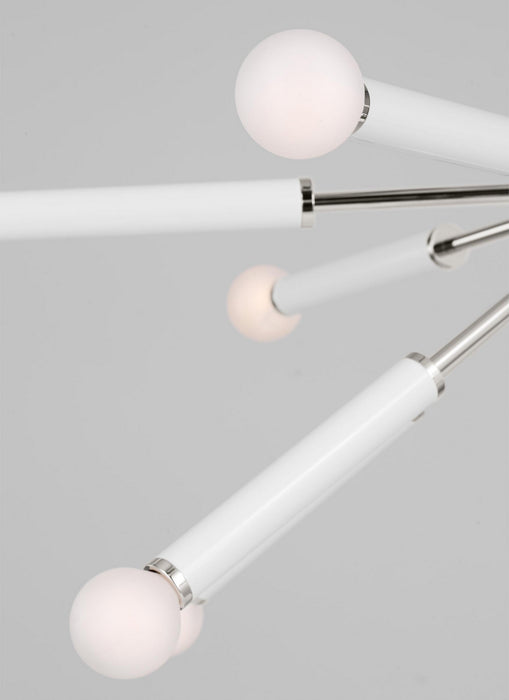 Visual Comfort Studio KSC10612PNGW 12 Light Chandelier, Polished Nickel