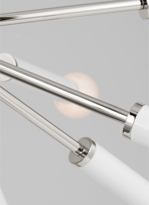 Visual Comfort Studio KSC10612PNGW 12 Light Chandelier, Polished Nickel