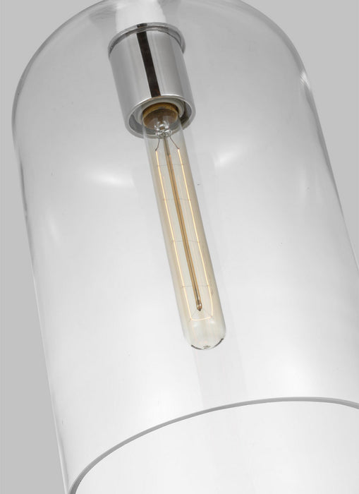 Visual Comfort Studio KSP1051PNGW One Light Pendant, Polished Nickel