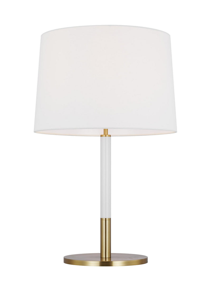 Visual Comfort Studio KST1041BBSGW1 One Light Table Lamp, Burnished Brass