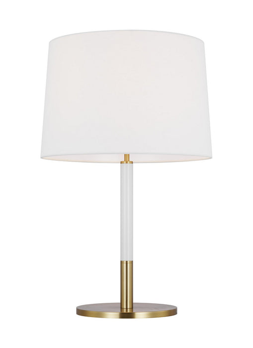 Visual Comfort Studio KST1041BBSGW1 One Light Table Lamp, Burnished Brass