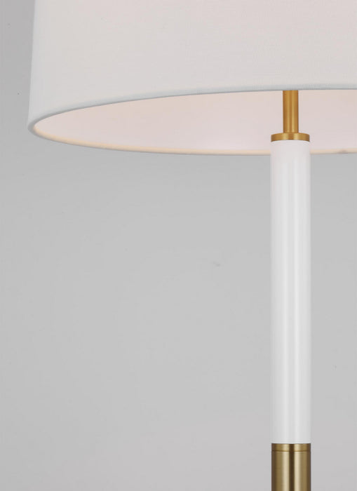 Visual Comfort Studio KST1041BBSGW1 One Light Table Lamp, Burnished Brass