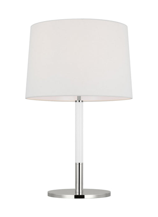 Visual Comfort Studio KST1041PNGW1 One Light Table Lamp, Polished Nickel