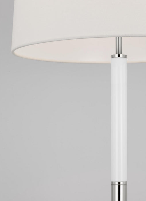 Visual Comfort Studio KST1041PNGW1 One Light Table Lamp, Polished Nickel