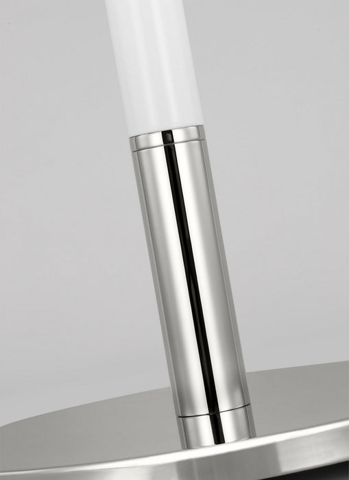 Visual Comfort Studio KST1041PNGW1 One Light Table Lamp, Polished Nickel