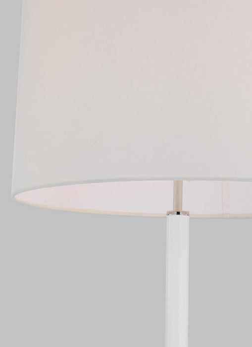 Visual Comfort Studio KST1051PNGW1 One Light Floor Lamp, Polished Nickel