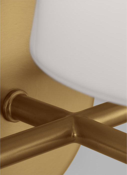 Visual Comfort Studio KSV1013BBSGW Three Light Vanity, Burnished Brass