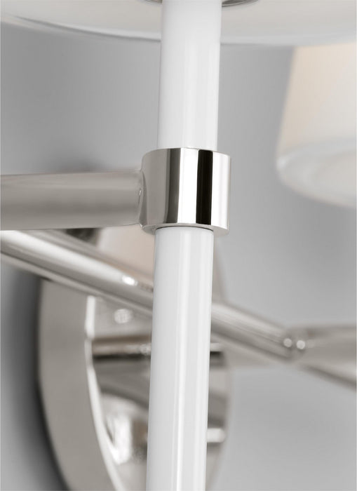 Visual Comfort Studio KSV1013PNGW Three Light Vanity, Polished Nickel