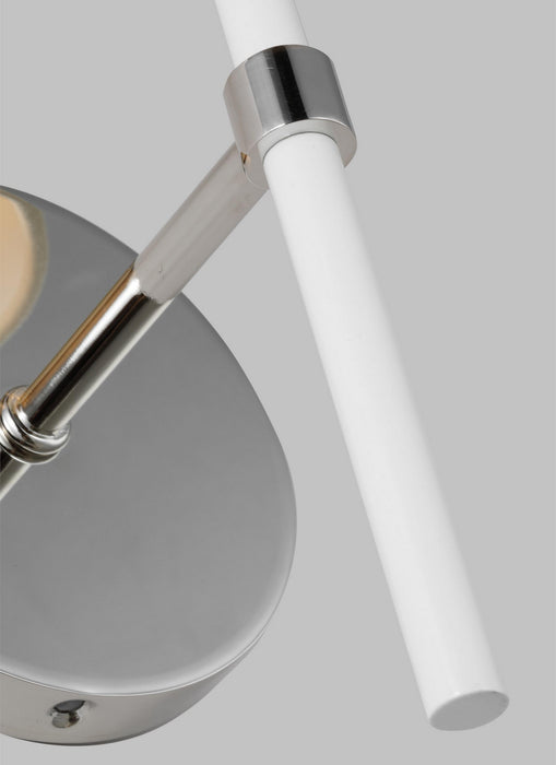 Visual Comfort Studio KSW1081PNGW One Light Wall Sconce, Polished Nickel