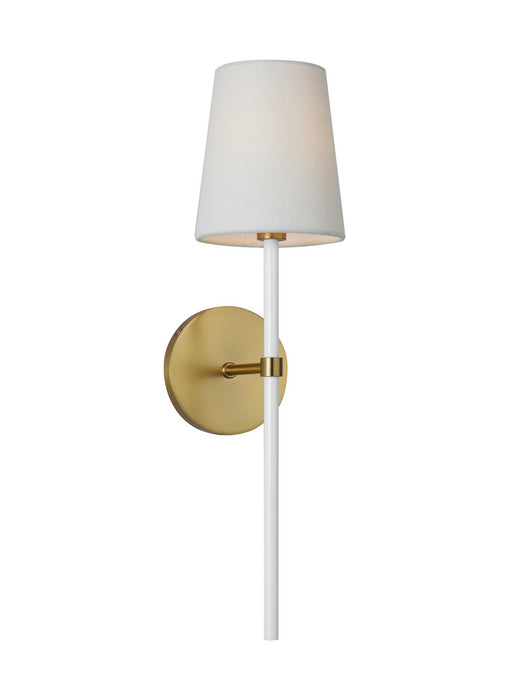 Visual Comfort Studio KSW1091BBSGW One Light Wall Sconce, Burnished Brass