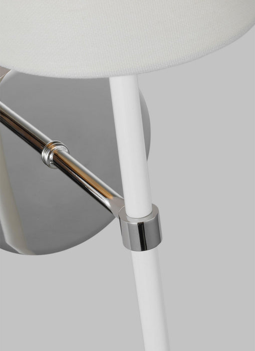 Visual Comfort Studio KSW1091PNGW One Light Wall Sconce, Polished Nickel